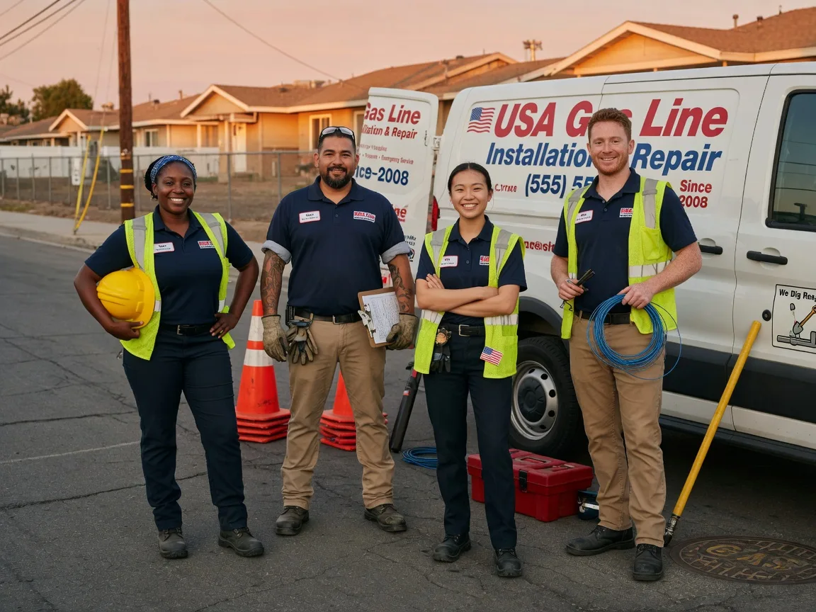 Gas Line Installation company in Jamestown, LA
